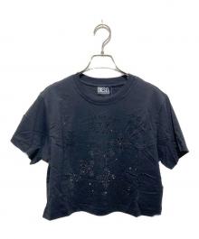DIESEL（ディーゼル）の古着「スパンコールT」｜ブラック