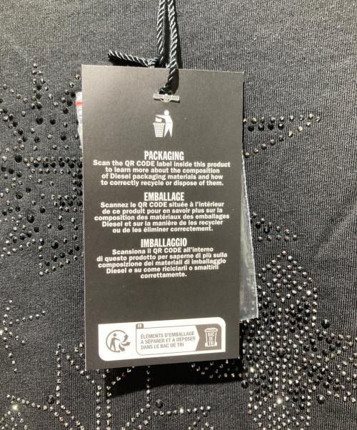 DIESEL（ディーゼル）DIESEL (ディーゼル) スパンコールT ブラック サイズ:M 未使用品の古着・服飾アイテム