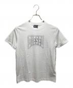 DIESELディーゼル）の古着「ロゴ装飾T」｜ホワイト