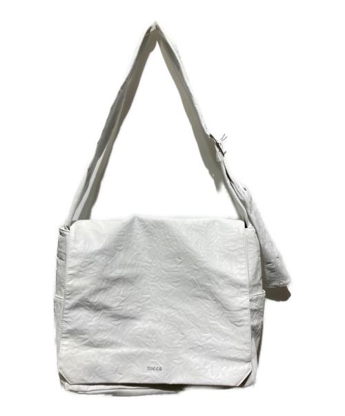 ZUCCA（ズッカ）ZUCCA (ズッカ) EMBOSSバッグ ホワイトの古着・服飾アイテム