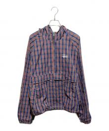 stussy（ステューシー）の古着「21ss  Brushed Cotton Anorak」｜ネイビー