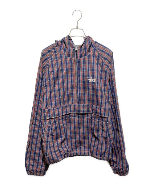 stussy（ステューシー）stussy (ステューシー) 21ss  Brushed Cotton Anorak ネイビー サイズ:Mの古着・服飾アイテム