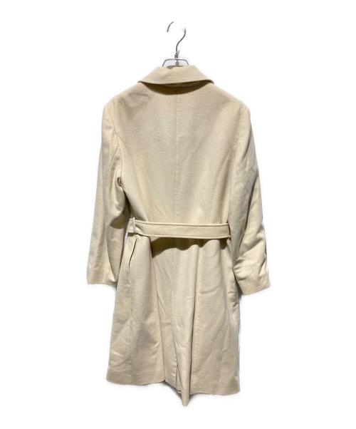 ef-de（エフデ）ef-de (エフデ) ベルテッドカシミヤコート ベージュ サイズ:15の古着・服飾アイテム