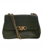 MICHAEL KORSマイケル・コース）の古着「Parker Extra-Large Leather Shoulder Bag」｜グリーン