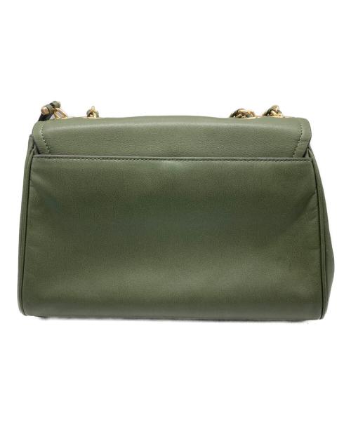 MICHAEL KORS（マイケルコース）MICHAEL KORS (マイケル・コース) Parker Extra-Large Leather Shoulder Bag グリーンの古着・服飾アイテム