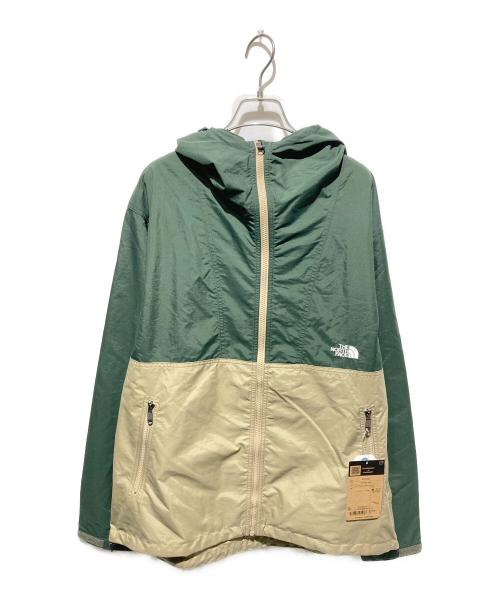 THE NORTH FACE（ザ ノース フェイス）THE NORTH FACE (ザ ノース フェイス) コンパクトジャケット ベージュ×グリーン サイズ:Ｌ 未使用品の古着・服飾アイテム