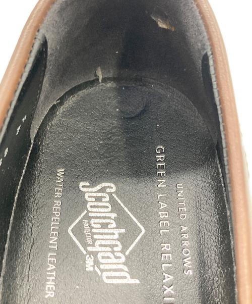 green label relaxing（グリーンレーベルリラクシング）green label relaxing (グリーンレーベルリラクシング) ハッスイ スムース フレンチ ローファー ブラウン サイズ:7　1/2の古着・服飾アイテム