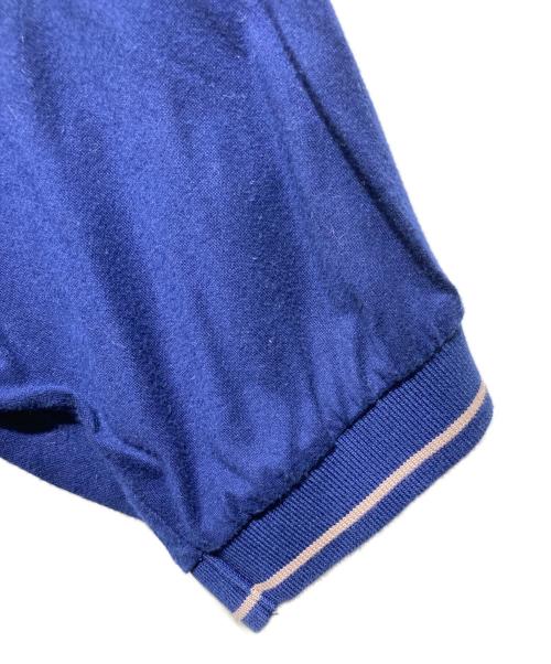 NIKE（ナイキ）NIKE (ナイキ) 90ｓ陰陽ロゴハーフジップTシャツ ベージュ×ネイビー サイズ:Ｍの古着・服飾アイテム