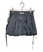 CRANKクランク）の古着「CRANK SHIRRING BALLOON SKIRT」｜ブラック