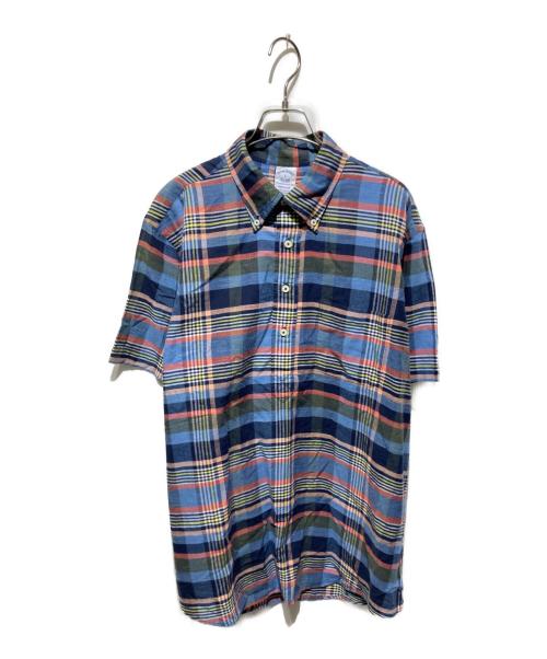 BROOKS BROTHERS（ブルックスブラザーズ）BROOKS BROTHERS (ブルックスブラザーズ) プルオーバー半袖シャツ マルチカラー サイズ:Ｌの古着・服飾アイテム