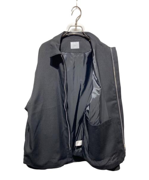 SU（ス）SU (ス) ウール混比翼ジャケット ブラック サイズ:48 未使用品の古着・服飾アイテム