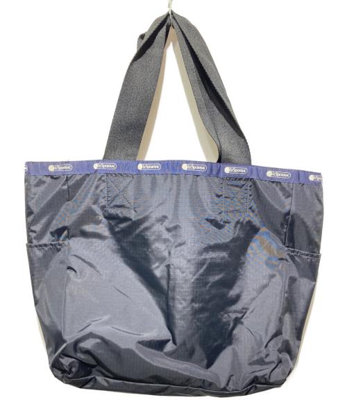 LeSportsac（レスポートサック）LeSportsac (レスポートサック) ADAM ET ROPE (アダム エ ロペ) 別注トートバッグ ブラック×ネイビーの古着・服飾アイテム