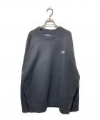 FRED PERRY×BEAMSフレッドペリー×ビームス）の古着「別注 フラッフィ クルーネックニット」｜ブラック