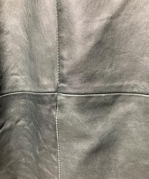 PERRY ELLIS PORTFOLIO（ペリーエリス）PERRY ELLIS PORTFOLIO (ペリーエリス) ラムスキンレザージャケット ブラック サイズ:Mの古着・服飾アイテム