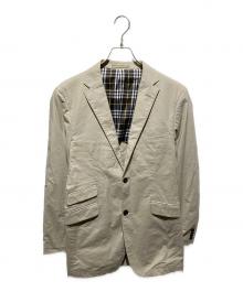BURBERRY BLACK LABEL（バーバリーブラックレーベル）の古着「コットンテーラードジャケット」｜ベージュ