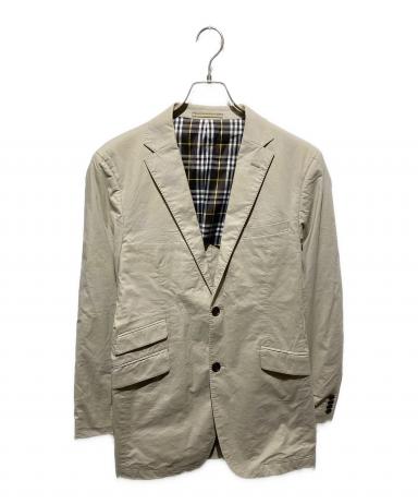 BURBERRY BLACK LABEL ベージュ レザージャケット M 中古・古着通販】BURBERRY BLACK LABEL (バーバリーブラックレーベル