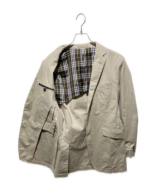 BURBERRY BLACK LABEL（バーバリーブラックレーベル）BURBERRY BLACK LABEL (バーバリーブラックレーベル) コットンテーラードジャケット ベージュ サイズ:Ｌの古着・服飾アイテム