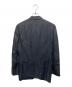 BURBERRY BLACK LABEL (バーバリーブラックレーベル) 背抜きリネン混ロゴボタンテーラードジャケット ブラック サイズ:Ｌ：8000円