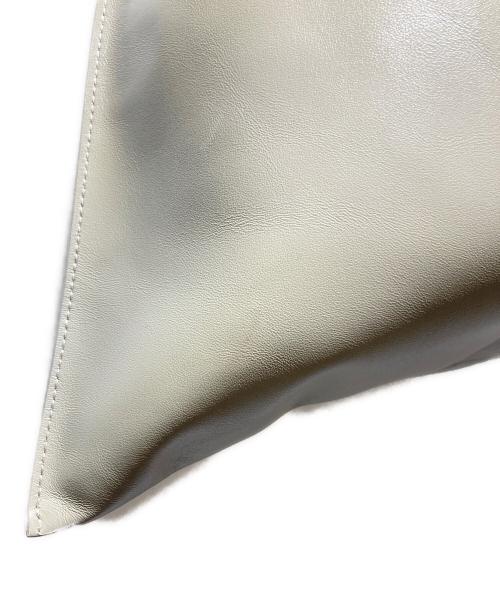 JIL SANDER（ジルサンダー）JIL SANDER (ジルサンダー) ZIP TOTE MD/レザートートバッグ グレージュの古着・服飾アイテム