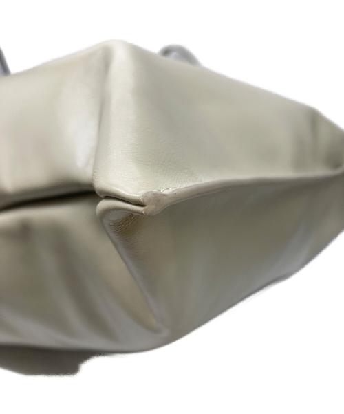 JIL SANDER（ジルサンダー）JIL SANDER (ジルサンダー) ZIP TOTE MD/レザートートバッグ グレージュの古着・服飾アイテム