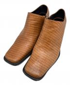 UNTISHOLDアンチショルド）の古着「Naty-2 Leather」｜ブラウン
