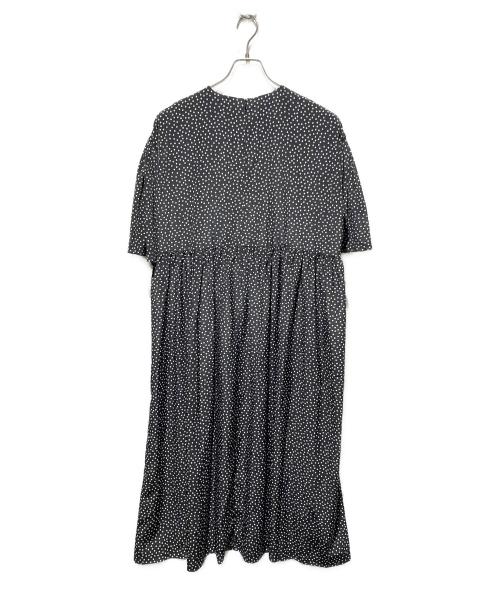 BEARDSLEY（ビアズリー）BEARDSLEY (ビアズリー) 袖フレアドットワンピース ブラック サイズ:1の古着・服飾アイテム