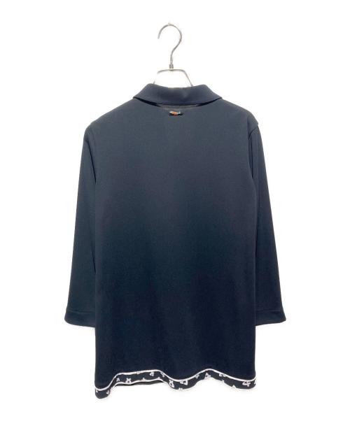LEONARD SPORT（レオナール スポーツ）LEONARD SPORT (レオナール スポーツ) スキッパーチュニックプルオーバー ブラック サイズ:40の古着・服飾アイテム