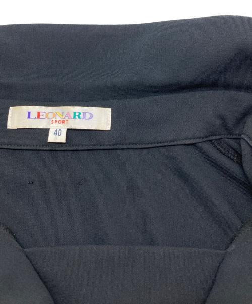 LEONARD SPORT（レオナール スポーツ）LEONARD SPORT (レオナール スポーツ) スキッパーチュニックプルオーバー ブラック サイズ:40の古着・服飾アイテム