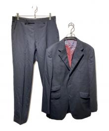 BURBERRY BLACK LABEL（バーバリーブラックレーベル）の古着「裏地ノバチェックピンストライプセットアップ」｜ブラック