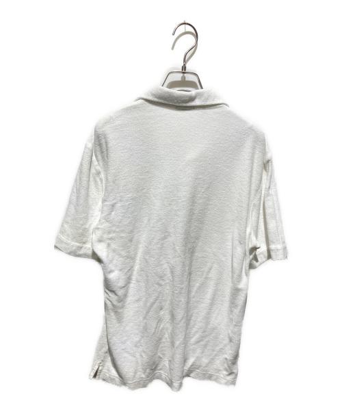 GUY ROVER（ギローバー）GUY ROVER (ギローバー) パイル地ポロシャツ ホワイト サイズ:Sの古着・服飾アイテム