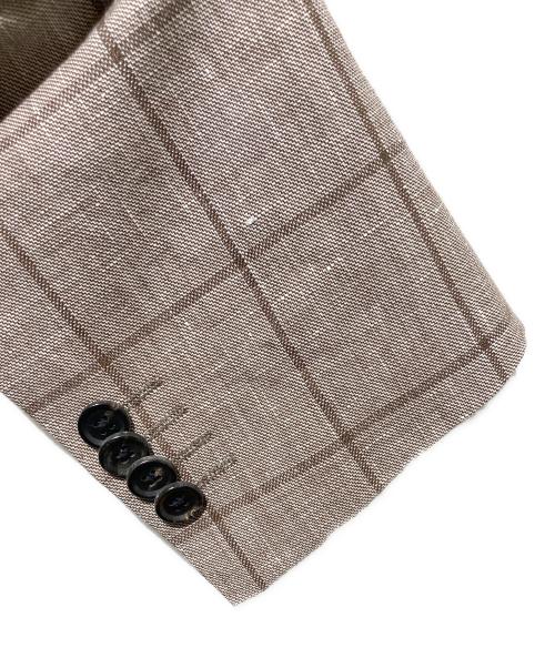 ISETAN MEN'S（イセタンメンズ）ISETAN MEN'S (イセタンメンズ) リネン混テーラードジャケット ベージュ サイズ:D6-46の古着・服飾アイテム