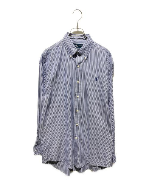RALPH LAUREN（ラルフローレン）RALPH LAUREN (ラルフローレン) YARMOUTH ボタンダウンシャツ ホワイト×ブルー サイズ:39の古着・服飾アイテム