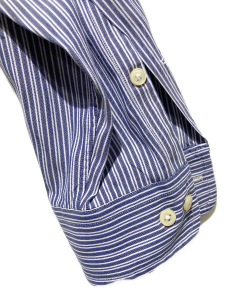 RALPH LAUREN（ラルフローレン）RALPH LAUREN (ラルフローレン) YARMOUTH ボタンダウンシャツ ホワイト×ブルー サイズ:39の古着・服飾アイテム