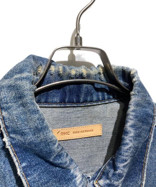 RHC Ron Herman（アールエイチシー ロンハーマン）RHC Ron Herman (アールエイチシー ロンハーマン) ダメージ加工デニムジャケット/Indigo Denim Jacket インディゴ サイズ:Mの古着・服飾アイテム