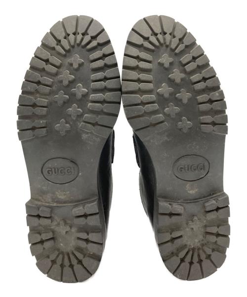 GUCCI（グッチ）GUCCI (グッチ) ホースビットチャッカブーツ ブラック サイズ:35 1/2の古着・服飾アイテム