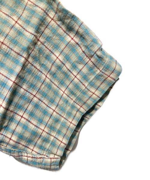 L.L.Bean（エルエルビーン）L.L.Bean (エルエルビーン) OLD 半袖チェックシャツ ブルー サイズ:Mの古着・服飾アイテム