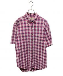 L.L.Bean（エルエルビーン）の古着「USA製 半袖シアサッカーシャツ」｜ピンク