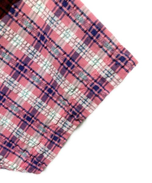 L.L.Bean（エルエルビーン）L.L.Bean (エルエルビーン) USA製 半袖シアサッカーシャツ ピンク サイズ:Ｍの古着・服飾アイテム
