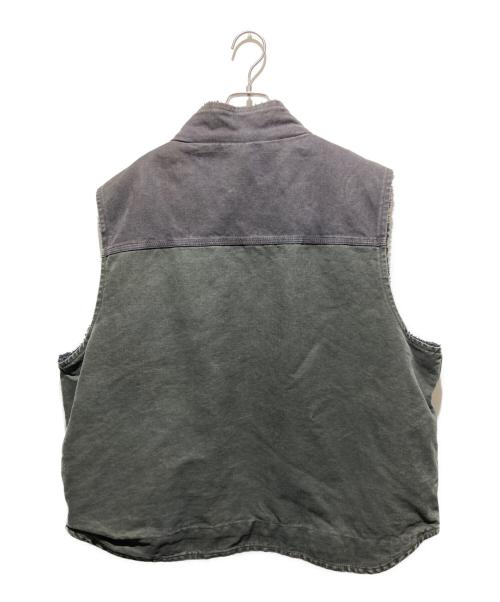 CarHartt（カーハート）CarHartt (カーハート) 企業刺繍付きシェルパラインドサンドストーンベスト グレー サイズ:2XLの古着・服飾アイテム