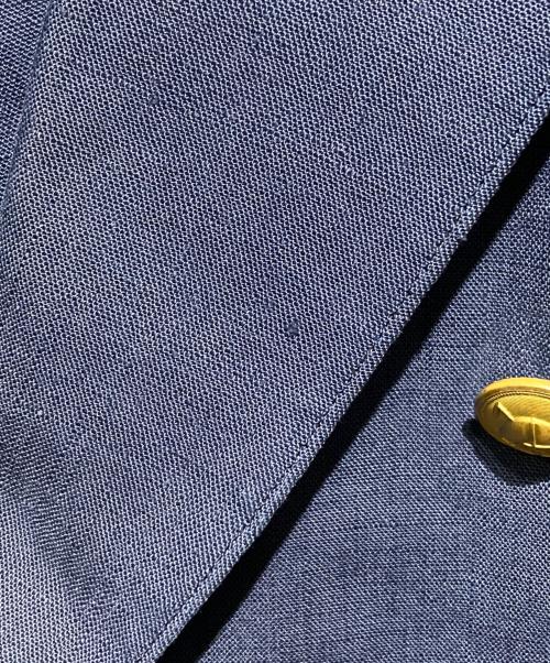 POLO RALPH LAUREN（ポロ・ラルフローレン）POLO RALPH LAUREN (ポロ・ラルフローレン) リネン金釦ダブルジャケット ネイビー サイズ:92YA5の古着・服飾アイテム