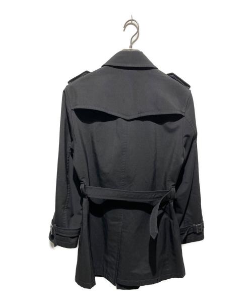 BURBERRY BLACK LABEL（バーバリーブラックレーベル）BURBERRY BLACK LABEL (バーバリーブラックレーベル) ベルト付き裏地ノバチェックトレンチコート ブラック サイズ:Ｌの古着・服飾アイテム