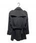 BURBERRY BLACK LABEL (バーバリーブラックレーベル) ベルト付き裏地ノバチェックトレンチコート ブラック サイズ:Ｌ：18000円