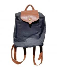 LONGCHAMP（ロンシャン）の古着「プリアージュ オリジナル M バックパック」｜ブラック