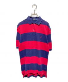 POLO RALPH LAUREN（ポロ・ラルフローレン）の古着「ポロシャツ」｜ネイビー×レッド