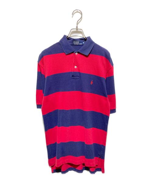 POLO RALPH LAUREN（ポロ・ラルフローレン）POLO RALPH LAUREN (ポロ・ラルフローレン) ポロシャツ ネイビー×レッド サイズ:Ｍの古着・服飾アイテム