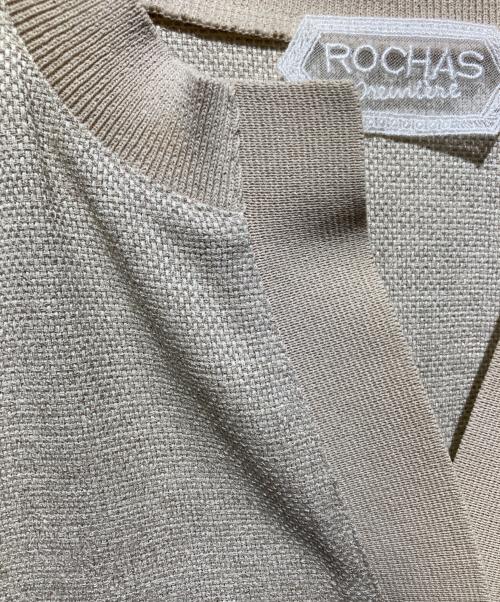 ROCHAS（ロシャス）ROCHAS (ロシャス) ノースリーブワンピース ベージュ サイズ:９の古着・服飾アイテム
