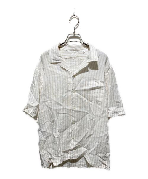 FAIRFAX（フェアファックス）FAIRFAX (フェアファックス) リネン半袖開襟シャツ ベージュ サイズ:Ｌの古着・服飾アイテム