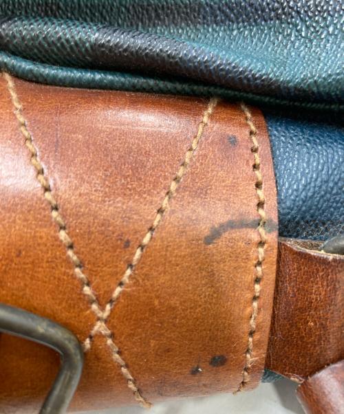 POLO RALPH LAUREN（ポロ・ラルフローレン）POLO RALPH LAUREN (ポロ・ラルフローレン) チェック柄ショルダーバッグ ブラウン×グリーンの古着・服飾アイテム