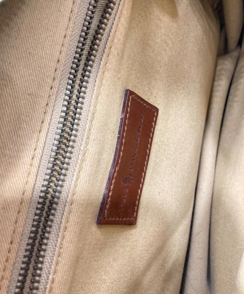 POLO RALPH LAUREN（ポロ・ラルフローレン）POLO RALPH LAUREN (ポロ・ラルフローレン) チェック柄ショルダーバッグ ブラウン×グリーンの古着・服飾アイテム