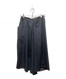 Y'S YOHJI YAMAMOTO（ワイズ ヨウジヤマモト）の古着「アシンメトリー デザインサルエルパンツ」｜ブラック